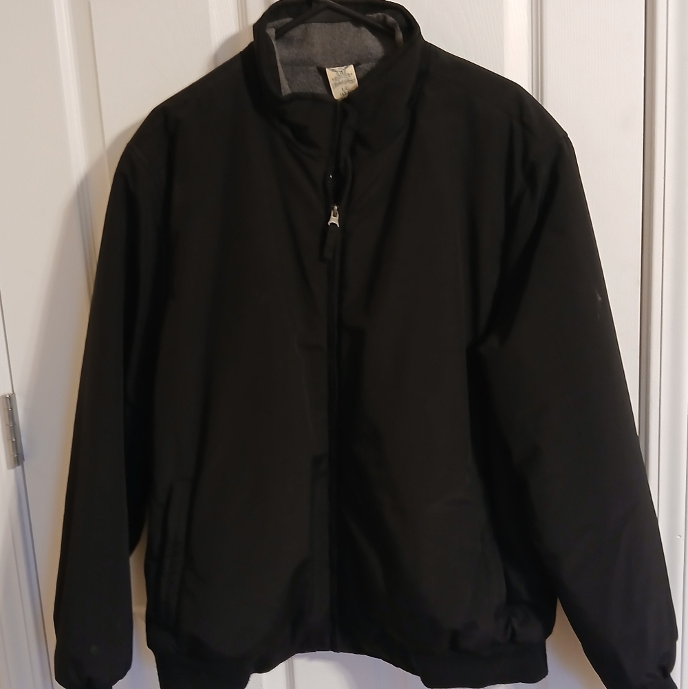 Faded Glory Black And Gray Fleece Jacket